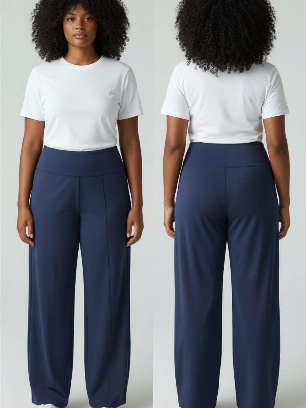 Old Navy Wide-Leg Ponte Pants in Navy
